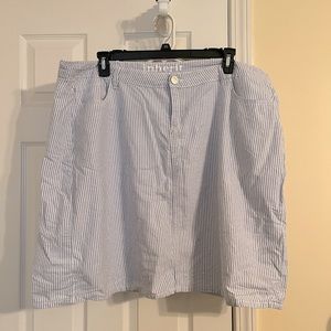 Inherit seersucker skirt